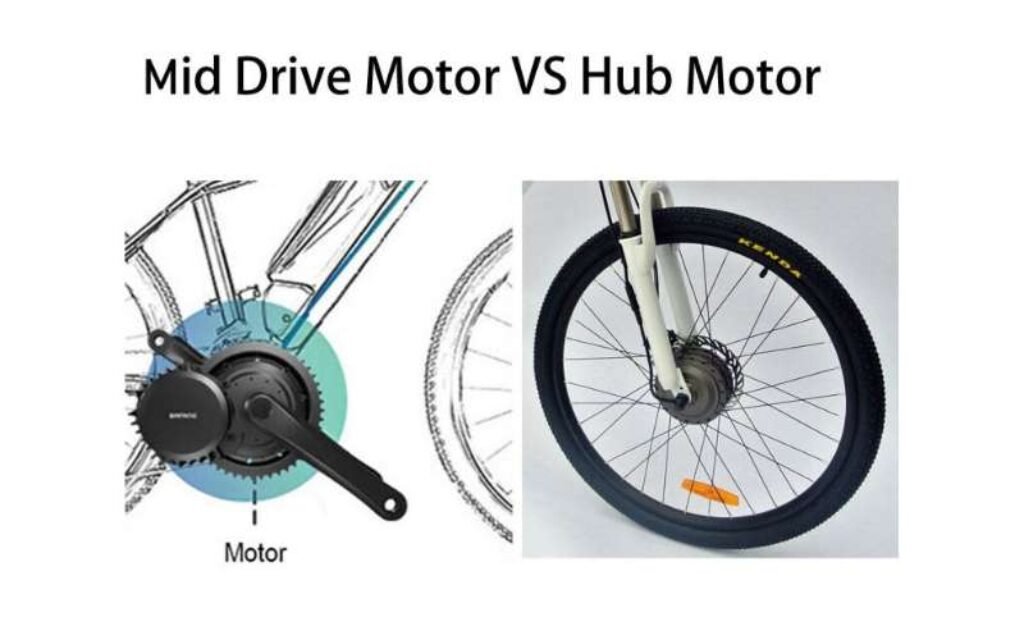 comparaison entre moteur roue et moteur central sur un vélo électrique