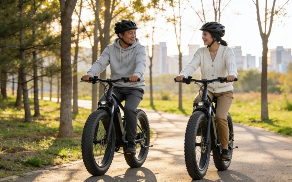 fatbikes en balade sur chemin