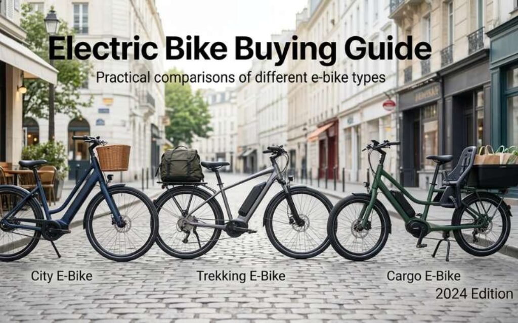 Comparaison de plusieurs types de vélos électriques en milieu urbain