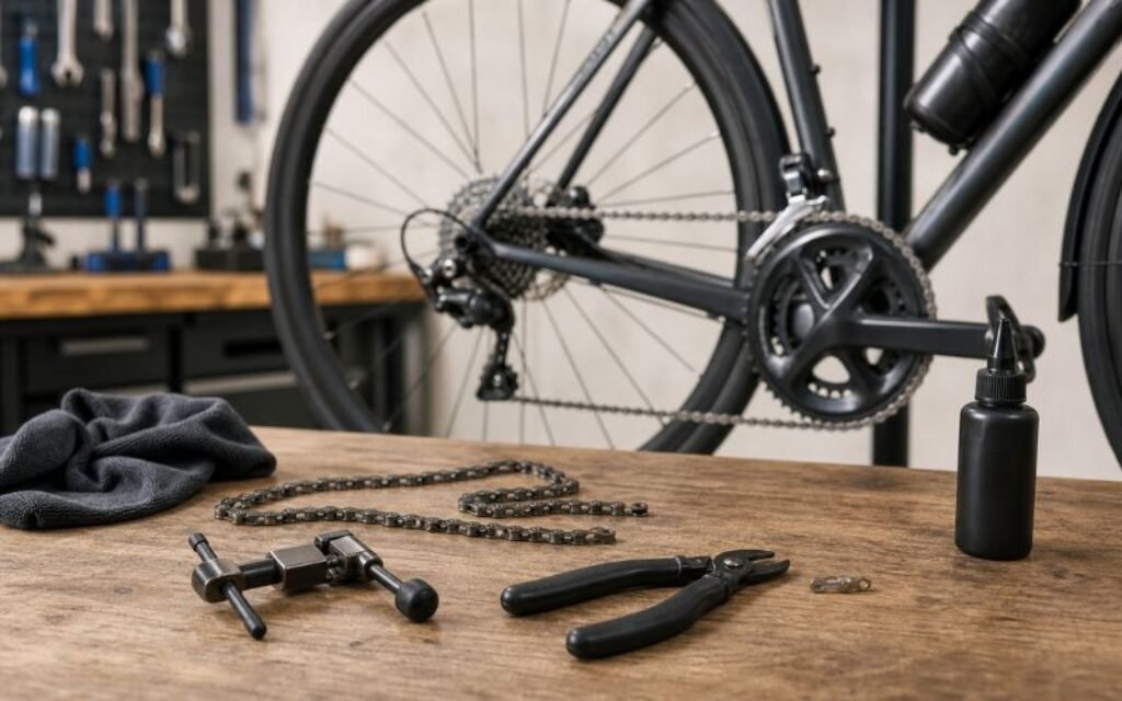 Outils utiles pour remonter ou réparer une chaîne de vélo